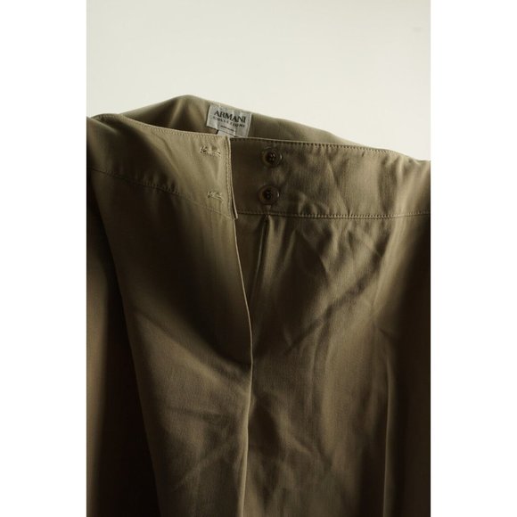 Armani Collezioni Tan Wide Leg Pants - Picture 4 of 7